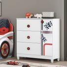 Cômoda Infantil Fast Car 1 Porta 4 Gavetas