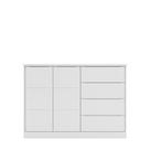 Cômoda Infantil Jade 130cm 100% MDF Branco Semi Brilho - sallar home