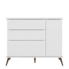Comoda Infantil Melinda 4 Gavetas MDF Pés Madeira Branco Pheonix Baby Comoda Infantil Melinda 4 Gavetas MDF Pés Madeira Branco Pheonix Baby