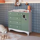 Cômoda Infantil Organizadora 4 Gavetas Grande e 1 Porta com Prateleira e Trocador para Quarto de Bebê Cômoda Infantil Organizadora 4 Gavetas Grande e 1 Porta com Prateleira e Trocador para Quarto de Bebê