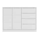Cômoda Infantil Pérola com 2 Portas e 4 Gavetas Branco - Phoenix Baby