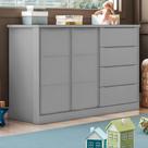 Cômoda Infantil Pérola com 4 Gavetas - Cinza Cômoda Infantil Pérola com 4 Gavetas - Cinza