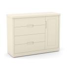 Cômoda Infantil Tutto New 1 Porta e 4 Gavetas 100% MDF Cor Off White - Matic Móveis