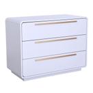 Cômoda Infantil Wave 3 Gavetas Cor Branca Divicar Cômoda Infantil Wave 3 Gavetas Cor Branca Divicar