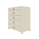 Comoda Innova com Pes e 5 Gavetas com Organizador Off White - GELIUS Comoda Innova com Pes e 5 Gavetas com Organizador Off White - GELIUS