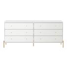 Cômoda Jasper 182cm 6 Gavetas Multifuncional Província