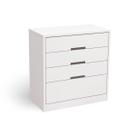 Cômoda Juvenil S824 c/ 4 Gavetas Branco - Kappesberg