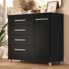 Cômoda Laura 4 Gavetas 1 Porta