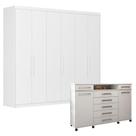 Cômoda London E Guarda Roupa Casal Venice 62480 Branco Brilho - Demóbile Cômoda London E Guarda Roupa Casal Venice 62480 Branco Brilho - Demóbile