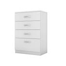 Cômoda Lua 4 Gavetas Branco - Bela Móveis