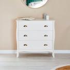 Cômoda Madeira Maciça 3 Gavetas Antoniette