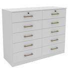 Cômoda Mademovel 2338.0003 10 Gavetas Com Chave 95x118x45cm