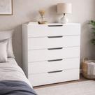 Cômoda Madri 5 Gavetas Branco - Politorno Cômoda Madri 5 Gavetas Branco - Politorno