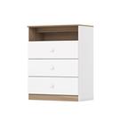 Cômoda Magia 3 Gavetas I726 Branco Jequitibá HP - Henn