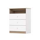 Cômoda Magia 3 Gavetas I726 Branco Jequitibá HP - Henn