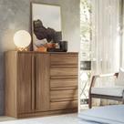 Cômoda Malaga com 5 Gavetas, 2 Portas Gold 131cm Santos Andirá Cômoda Malaga com 5 Gavetas, 2 Portas Gold 131cm Santos Andirá