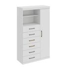 Cômoda Marabá 1 PT 6 GV Branca