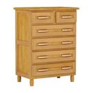 Cômoda Mel 6 Gavetas Madeira Maciça Pinus - Cavazotto