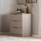 Cômoda Milan 3 Gavetas Carraro Avelã
