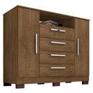 Cômoda Mirassol 4 Gavetas 2 Portas Malbec - Incorplac Cômoda Mirassol 4 Gavetas 2 Portas Malbec - Incorplac