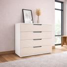 Cômoda Moderna 4 Gavetas 90cm Madri Politorno Móveis
