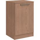 Cômoda Módulo Inferior 1 Porta Requinte 100% MDF Marrom/Macadâmia