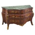 Cômoda Movel Classico Marchetaria Pintas Marmore Verde Alpi