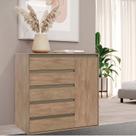 Cômoda Multiuso 5 Gavetas e 1 Porta 100% Mdf Select