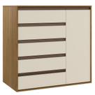 Cômoda Multiuso 5 Gavetas e 1 Porta 100% MDF Select