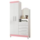 Cômoda New Capri 2 Portas e 4 Gavetas com Espelho - Móveis Albatroz