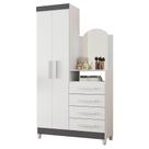 Cômoda New Capri 2 Portas e 4 Gavetas com Espelho - Móveis Albatroz