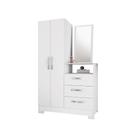 Cômoda NT5165 - 3 Gavetas 2 Portas com Espelho em MDP - Notável Cômoda NT5165 - 3 Gavetas 2 Portas com Espelho em MDP - Notável