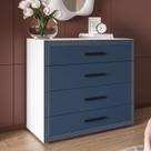 Cômoda Organizadora 90cm com 4 Gavetas 240832 Linha Valência Politorno