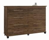 Cômoda Organizadora APOK jad Grande com 08 Gavetas Retrô Pés em ABS Cor Jequitiba Freijó amadeirado Cômoda Organizadora APOK jad Grande com 08 Gavetas Retrô Pés em ABS Cor Jequitiba Freijó amadeirado