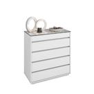 Cômoda Organizadora Ellie 5 Gavetas Branco Cômoda Organizadora Ellie 5 Gavetas Branco