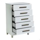 Comoda Paola Quarto 5 Gavetas Amplas Corrediças Telescopicas MDF MDP Compacta Multiuso Organizador Comoda Paola Quarto 5 Gavetas Amplas Corrediças Telescopicas MDF MDP Compacta Multiuso Organizador