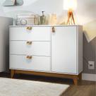 Cômoda para Quarto 1 Porta 3 Gavetas Magia