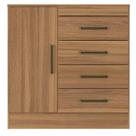 Comôda Para Quarto 1 Porta 4 Gavetas Montevidéu Domóbile Cor:Amêndola Touch Comôda Para Quarto 1 Porta 4 Gavetas Montevidéu Domóbile Cor:Amêndola Touch
