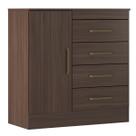 Comôda Para Quarto 1 Porta 4 Gavetas Montevidéu Domóbile