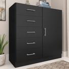 Cômoda para Quarto 1 Porta 5 Gavetas Miami Cômoda para Quarto 1 Porta 5 Gavetas Miami