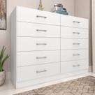 Cômoda para Quarto 10 Gavetas Caribe