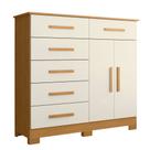 Cômoda Para Quarto 2 Portas 124cm Ester A02 Off/Cinamomo - Mpozenato Cômoda Para Quarto 2 Portas 124cm Ester A02 Off/Cinamomo - Mpozenato
