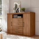 Cômoda para Quarto 2 Portas 4 Gavetas 1 Nicho Master Cômoda para Quarto 2 Portas 4 Gavetas 1 Nicho Master