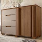 Cômoda para Quarto 4 Gavetas 2 Portas 147cm Texas