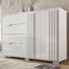 Cômoda para Quarto 4 Gavetas 2 Portas 147cm Texas