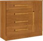 Cômoda para quarto 4 gavetas com sapateira - Zeus Bianchi