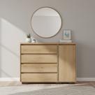 Cômoda para Quarto 4 Gavetas e 1 Porta MDF Aurora Cômoda para Quarto 4 Gavetas e 1 Porta MDF Aurora