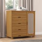 Cômoda para Quarto 4 Gavetas e 1 Porta MDF Clara