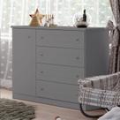 Cômoda para Quarto 4 Gavetas e 1 Porta Mississipi