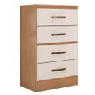 Cômoda para Quarto 4 Gavetas Lisa MDP Cômoda para Quarto 4 Gavetas Lisa MDP